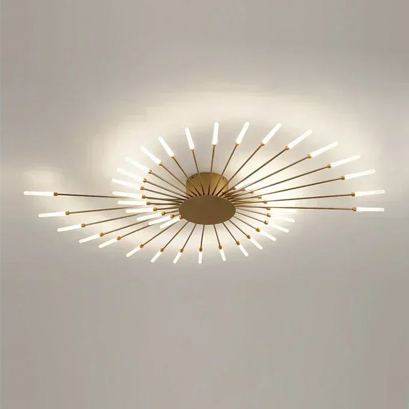 Modern Spiral Firework Led Chandelier Lighting Living Dining Room Ceiling Lights Luminaria Home Decor Bedroom Loft Dimmable Lamp