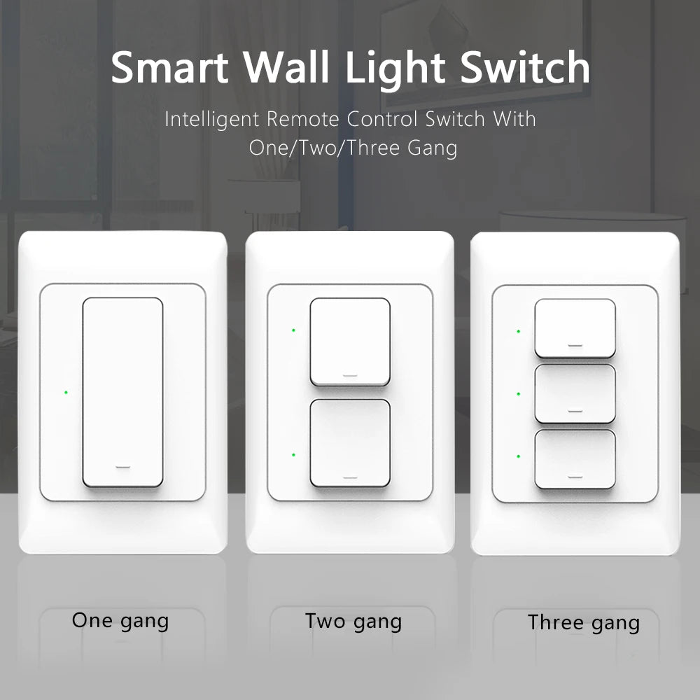 Tuya Zigbee3.0 Smart Wall Switch US AU Wall Push Button Physical Switches Smart Wireless Voice Remote Control Google Home Alexa