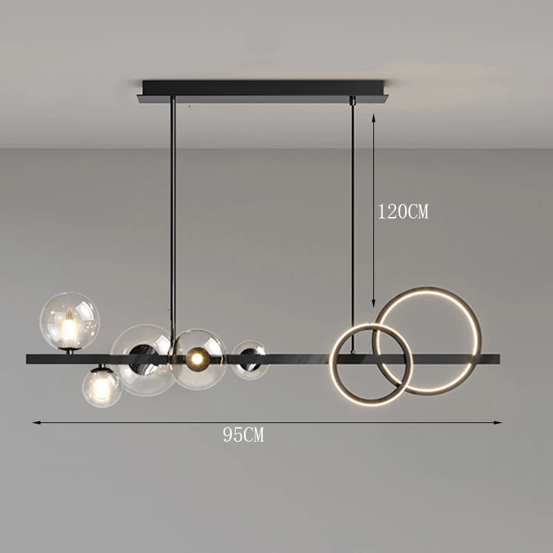 Modern home decor ring led lights pendant light lamps for living room Chandeliers for dining room hanging light indoor lighting