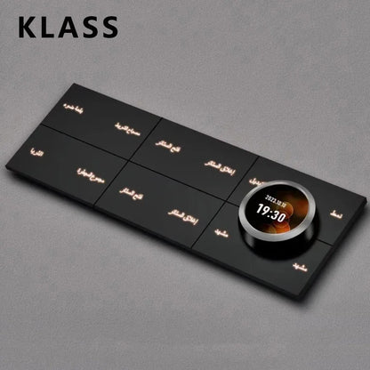 Klass Tuya Wifi Zigbee Dimming Switch 4WAY 8WAY Scene Switch LED Switch 100 Languages Center Control Smart Home 220V 16A CN;ZHE