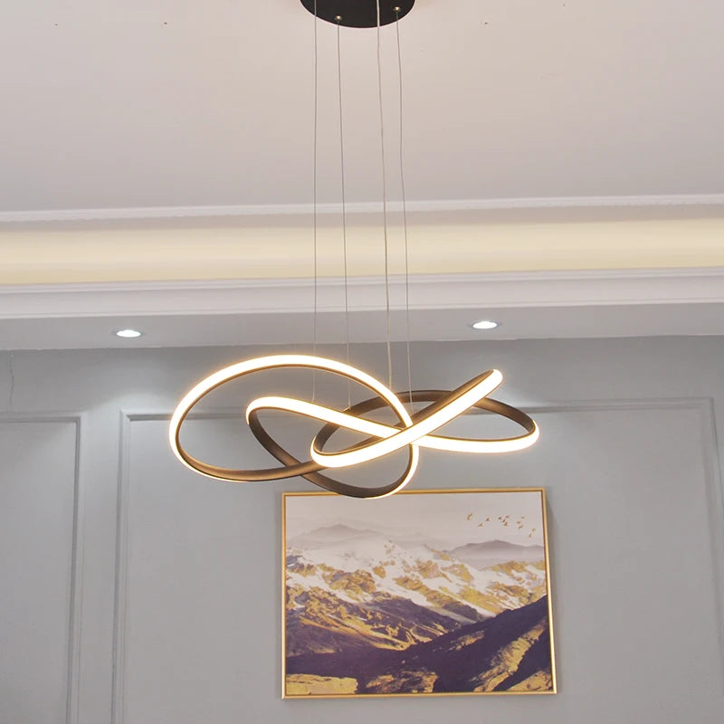 modern pendant light for dining room,Dimmable Led chandelier for living room bedroom kitchen,Dia60cm pendant ceiling light