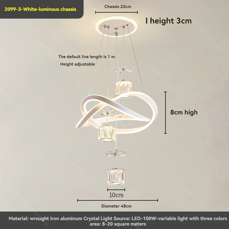 Modern Minimalist Restaurant Chandeliers Dining Table Lamps Bar Tables Bedroom Chandeliers  Living Room Lighting Fixtures