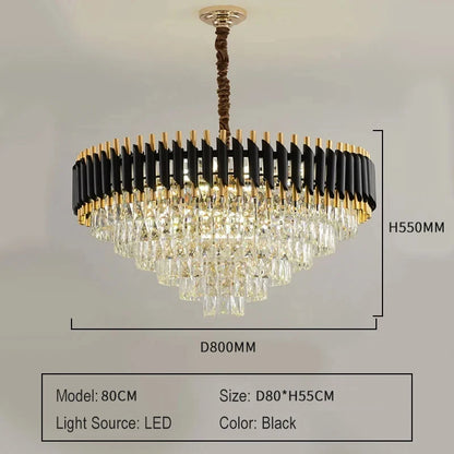 Luxury Modern Crystal Ceiling Chandelier For Living Room Lights Lustre Home Decor Indoor Lighting LED Dining Room Pendant Light