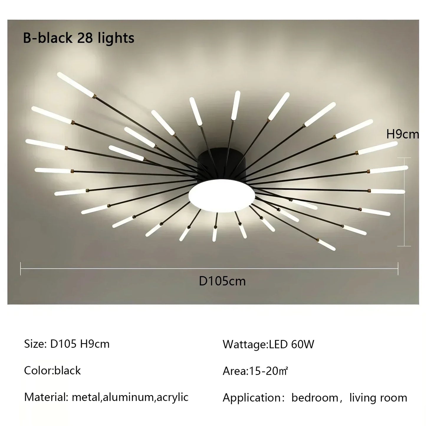 Modern Spiral Firework Led Chandelier Lighting Living Dining Room Ceiling Lights Luminaria Home Decor Bedroom Loft Dimmable Lamp