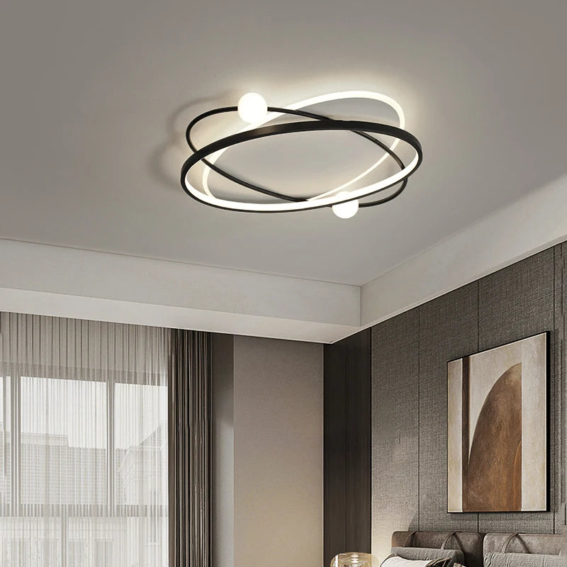 Modern Style Led lights For Bedroom Living Room Study Ceiling Lamp Ring Simple Remote Control Light hanging lamps for ceiling