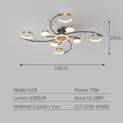 Nordic LED Ceiling Light fixture Modern gorgeous chandelier ceiling lamp for living room bedroom indoor luxury home decoration