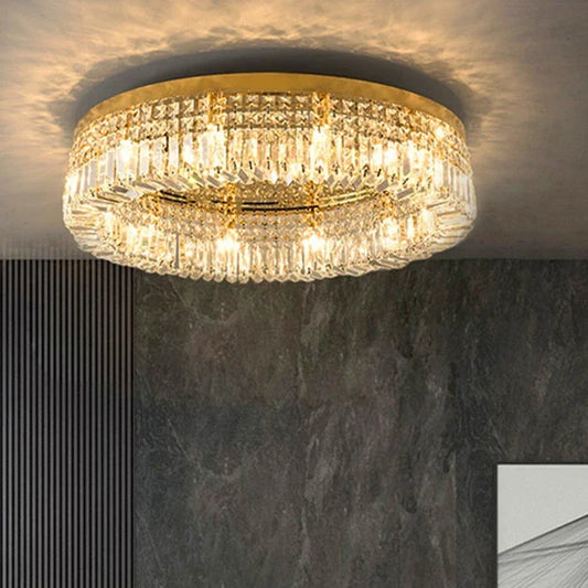 Modern Crystal Ceiling Light for Dining Room Led Chandeliers Lighting Gold Pendant Lamp Living Room Decoration