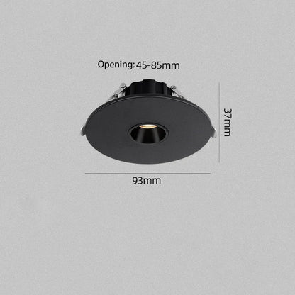 Led Spotlight Small Beam Angle 3 8 15 Degree Spot Light Recessed Round Atmosphere Dining Table Ultra-thin White Black 85-265V