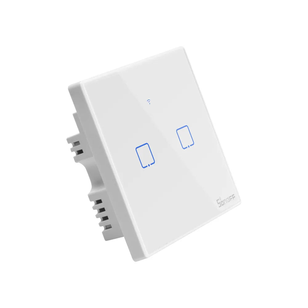 SONOFF TX  EU/ UK Wifi 433mhz RF Smart Wall Touch Switch 1/2/3 Gang Remote Voice Control Wifi Light Switches via Alexa Google