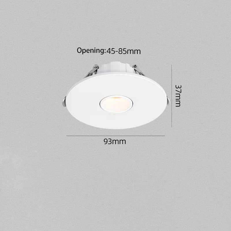 Led Spotlight Small Beam Angle 3 8 15 Degree Spot Light Recessed Round Atmosphere Dining Table Ultra-thin White Black 85-265V