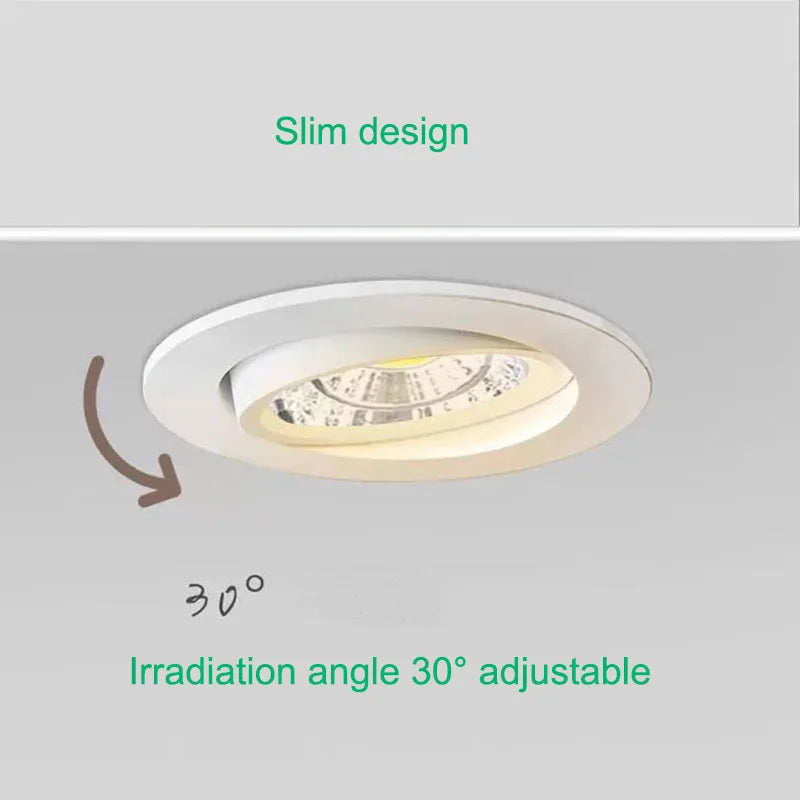 LED Mini Spot Light 3W 5W Dimmable LED Downlight Ceiling Light AC85-265V Recessed Bulb for Cabinet Counter Display Home Lighting