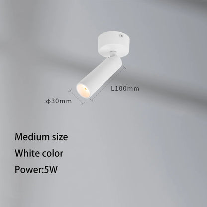 Small Angle Spotlight 3 degree 8 degrees Led Spot Light Art Atmosphere Small Mini COB Foco Surface Mounted Museum Ceiling Lamp