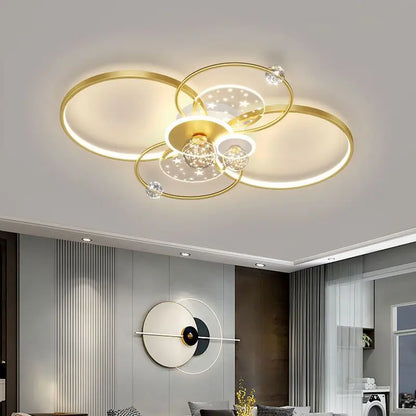 Nordic Gypsophila LED Ceiling Lamp for Bedroom Living Room Children's Room Luxury Chandelier Interior Home Decoration Luster