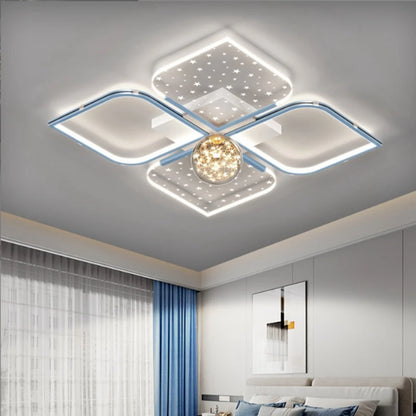 2024 Modern Living Room Ceiling Lamp Fashion Luxury LED Bedroom Interior Lighting Personalized Smart Dining Room Chandelier