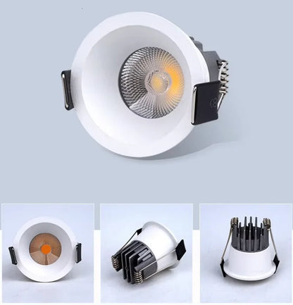 Dimmable Mini LED Spot light Anti-glare Ceiling light COB Recessed downlight bedroom kitchen wine cabinet Showcase Display Light