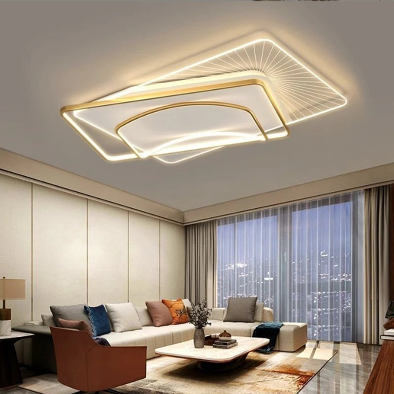 Simplicity Living Room Bedroom Ceiling Lamp Luxury Restaurant LED Intelligent Chandelier Originality Indoor Decorate Luminaires