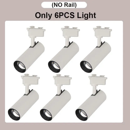 Dimming Led Track Light Spotlights 20W COB Wall Track Rail Lighting Indoor for Living Room Shop AC180V-260V Ceiling Spot Light