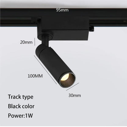 Led Spot Lights Small Beam Angle 8 Degree Spotlight COB Surface Mounted Track Lamp Adjustable Angle Key Lighting For Home Hotel