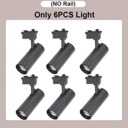 Dimming Led Track Light Spotlights 20W COB Wall Track Rail Lighting Indoor for Living Room Shop AC180V-260V Ceiling Spot Light