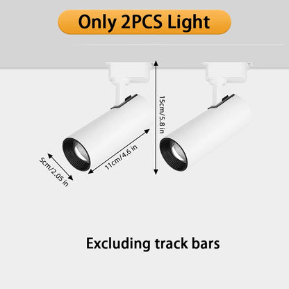 Dimmable Spot Led Track Light Hanging Ceiling Light 220V Led Spotlights for Living Room Adjustable Brightness Track Rail Lights